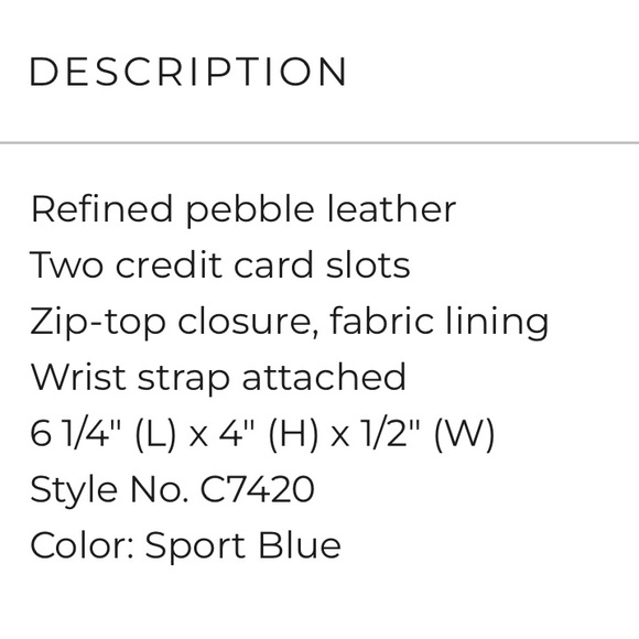 COACH Embossed Horse & Carriage L-Zip Wristlet - Picture 3 of 11